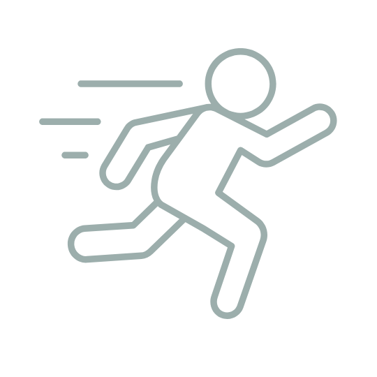 Icon Running für Leistungsfähigkeit