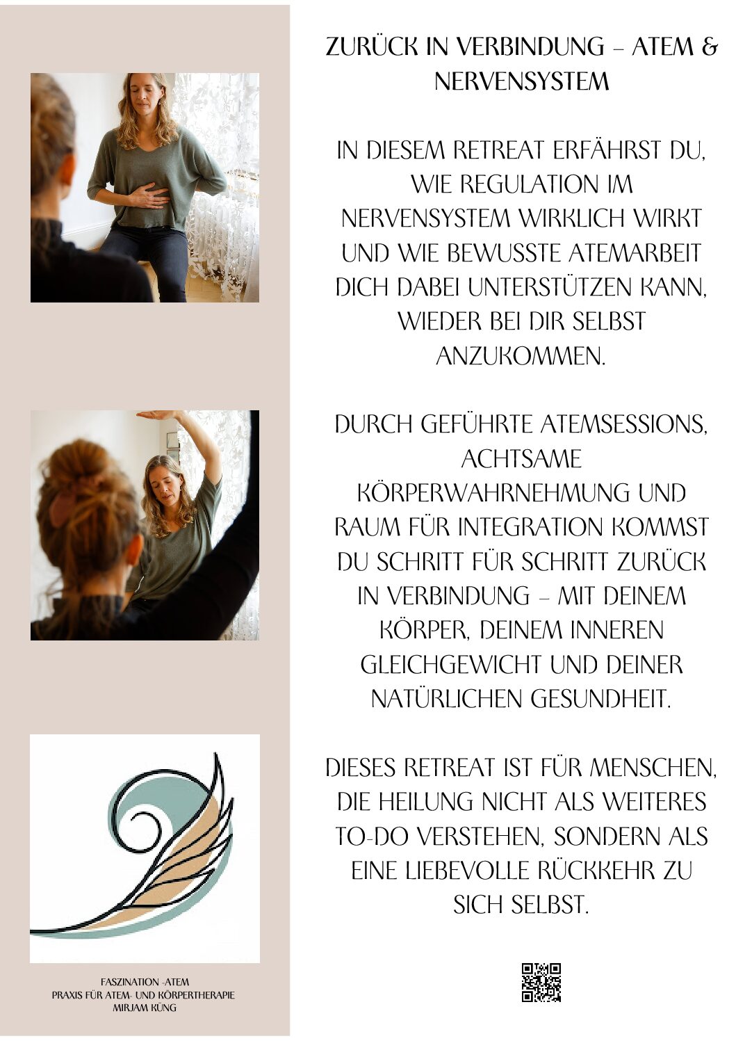 Flyer Atem-Retreat Hinten